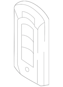 Genuine Mitsubishi Transmitter Cover 8637B083 - Picture 1 of 2