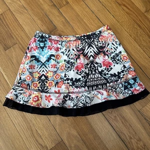 Sofibella B Girls Tennis Skirt Skort Floral Colorful Size L - Picture 1 of 5