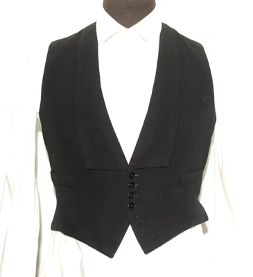 VINTAGE BESPOKE HALL BROTHERS EVENING WAISTCOAT SIZE 36'' 1950'S - Image 1 of 4