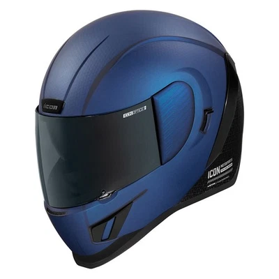 Capacete Icon Airform Counterstrike MIPS azul unissex adulto motocicleta rosto inteiro - Imagem 1 de 4