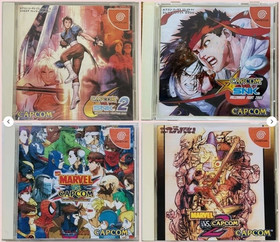 Dreamcast Marvel vs Capcom 1 2 vs SNK 1 2 Street Fighter DC Set Lot Games