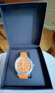 NWT SHINOLA DETROLA UNIVERSITY OF TEXAS AUSTIN LONGHORNS WRIST WATCH 43MM NEW - Picture 1 of 9