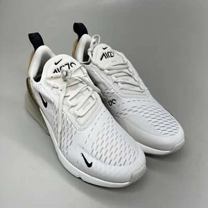 NIKE W Air Max 270 Foam Insole Mesh Sneakers Women's Sz 7.5 White Gold DZ77736 0 - Picture 1 of 12