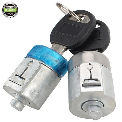 Par de cilindros de cerradura de puerta con llaves para Chevrolet C1500 C2500 GMC K1500 K2500 Foto 1 de 4
