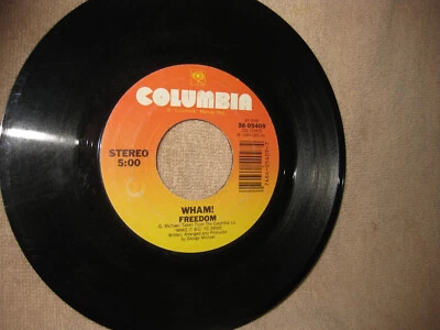 Wham - Freedom (1984) Columbia – 38 05409 vinyl 45 single George Michael - Image 1 of 4