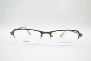 Pro Design Denmak 1353 Titanium Bronze Blau Beige Halbrand Brille eyeglasses Neu - Picture 1 of 6