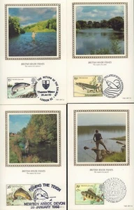(48970) CLEARANCE GB Benham Postcard FDCs River Fish 1983 - Picture 1 of 2