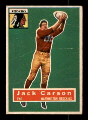 1956 Topps #1 John Carson G SP Redskins 552805 - Image 1 of 2