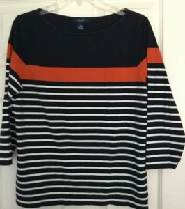 Chaps blau-weißes Top Gr. L Damen  - Bild 1 von 2