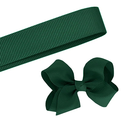 5 Yards Solid Hunter Green Grosgrain Ribbon Yardage DIY Crafts Bows USA - Image 1 of 2
