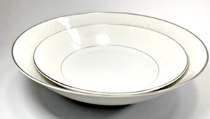 Set Of Two Vintage Mikasa Fine China “Serenade” 6228 Bowls 9” & 7 1/2” Diameter - Picture 1 of 23