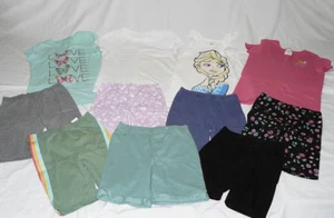 11 PC Girls Tops Shorts Lot - Disney Jumping Beans Arizona Thereabouts +, SZ 7/8 - Picture 1 of 1
