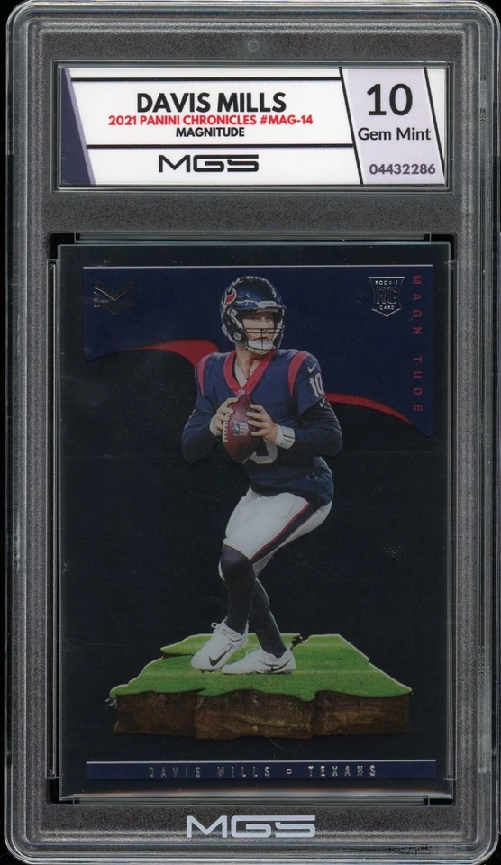 2021 Panini MAGNITUDE #MAG-14 Davis Mills MGS GRADED 10 GEM Mint 🔥 ROOKIE RC - Image 1 of 2