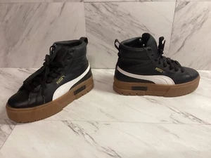 Puma Mayze Mid Platform Sneakers Women’s Size 9 381170-04 Shoes Casual - Black - Picture 1 of 13
