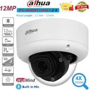 Dahua IPC-HDBW71242E1-Z-X 12MP 4X Zoom ANPR Telecamera IP Audio PoE WizMind-X a 2 vie - Foto 1 di 11