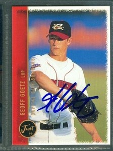 Geoff Goetz Baseball Auto 1999 Just '99 Signature Autograph Signed Card #23