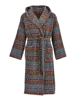 Roupão de banho Missoni Home 'Blake' designer unissex Chevron com capuz pelúcia L $540 *novo com etiquetas*  - Imagem 1 de 4