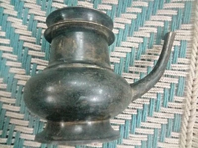 Old Vintage antique Solid  Bronze ISLAMIC Unique Ritual Holy Big Water Pot /Ewer - Image 1 of 4