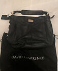David Lawrence Leather Hobo Shoulder Handbag Black Brand New $249.95