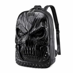 Herren Rucksack Leder Luxus Design Freizeit große Kapazität Reise Schultaschen - Bild 1 von 18