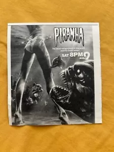 TV clipping * PIRANHA * 1978 HORROR CLASSIC * killer fish BIKINI advertisement - Picture 1 of 1