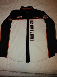 Harley Davidson Motor Company Long Sleeve Staff Shirt Men’s XLarge - Picture 1 of 10