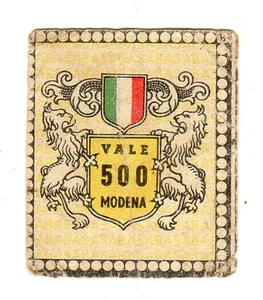 CALCIO Figurina Stadio ed .BEA 1948-49 MASCOTTE SCUDETTO (MODENA) VALE 500 - Picture 1 of 1