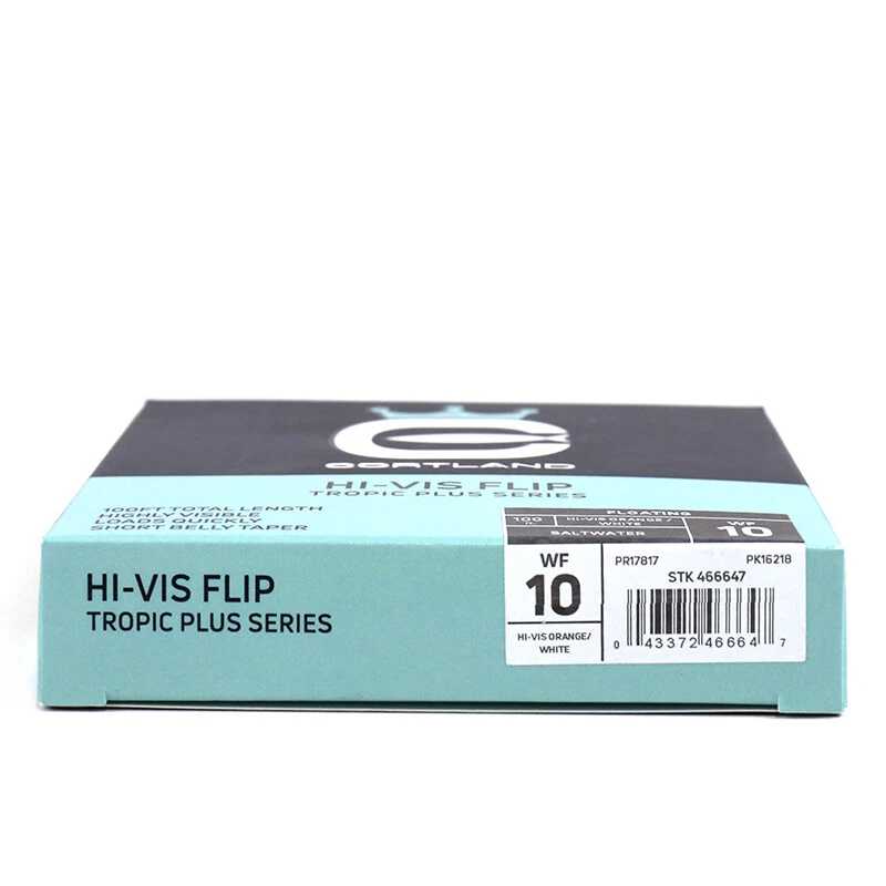 10wt Cortland HI-VIS FLIP Tropic Plus Floating Fly Line WF-10-F WF10F