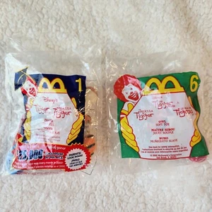 Vintage Lot of 2 Disney The Tigger Movie McDonald's Happy Meal Plush Key Chains - Picture 1 of 6