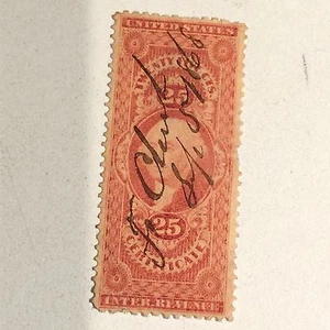 US STAMP CERTIFICATE REVENUE SCOTT #R44C - Picture 1 of 2