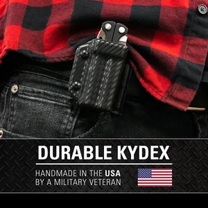 Clip & Carry Kydex Multitool Sheath fits Leatherman CHARGE + PLUS TTi - USA Made - Picture 1 of 13