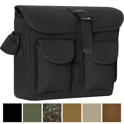 Bolsa de ombro Rothco algodão lona exército multiuso militar camuflagem bolsa tote - Imagem 1 de 2