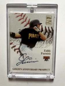 2001 Topps Golden Anniversary Autograph Prospect Eddy Furniss Pirates Exch SSP - Bild 1 von 4