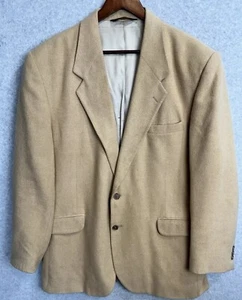 Giacca cappotto sportivo blazer capelli cammello 100% VINTAGE taglia 46R TRIESTE anni 90 marrone lusso - Foto 1 di 19