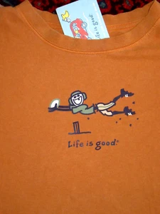LIFE IS GOOD BOYS L/S 100% COTTON TEE JAKE FOOTBALL "SCORE". (BOYS XL -14) - Picture 1 of 5
