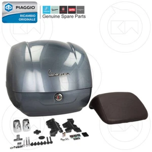 BAULETTO 36LT GRIGIO DOLOMITI 770/B ORIGINALE PIAGGIO VESPA GTS 125 4T E3 2011 - Picture 1 of 5