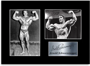Arnold Schwarzenegger Signed Photo Display Mount A4 Bodybuilding Gym Poster - Bild 1 von 1