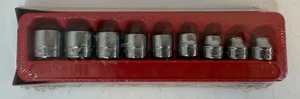 NUEVO Juego de enchufes Snap On 9 piezas 3/8" Drive 209RF 12 puntos SAE de bajo perfil NUEVO - Imagen 1 de 9