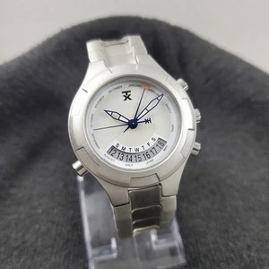 RARO RELOJ TIMEX TX T3C503 CALENDARIO SEMANAL PERPETUO DE LUJO PARA HOMBRES  - Imagen 1 de 10