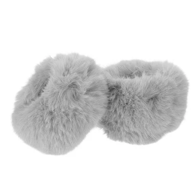  2 Pcs Faux Fur Wristbands Fluffy Furry Arm Warmers Fuzzy Cuffs for Winter - Image 1 of 4