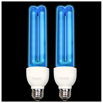 BAIMNOCM 2 Pack UV Light Bulb with Ozone 25 Watt UVC Bulb 185nm/254nm E26 2 C... - Image 1 of 4