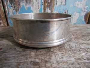 Antiker massiver Silber Weinflaschenuntersetzer komplett gepunzt - Bild 1 von 7