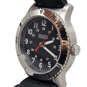 Orologio Coach Uomo Acciaio Inox Nero Impermeabile/30 Metri NEW YORK 40 MM - Foto 1 di 5