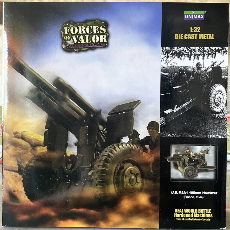 Forces of Valor 81013 US Army M2a1 - 105 Mm Howitzer 1/32 Scale Diecast