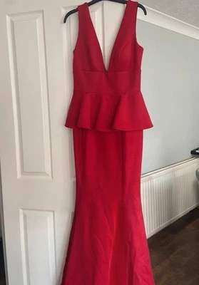 Red Occasional dress, Size S, Originally £750, Never really worn, Been dry clean - Image 1 of 3