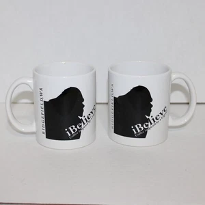 NEW Bigfoot Coffee Tea Mugs iBELIEVE Inspired by a Legend Coffee 12oz Wht & Blk - Picture 1 of 7
