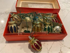 VINTAGE SILVESTRI LICHTERKETTE 10 bunte Laternen (geprüfte Funktion) Italien - Bild 1 von 3