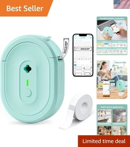 Etikettiergerät, N12 Maker Maschine mit Klebeband, Aufladen Handgerät grün - Bild 1 von 9