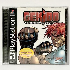 Playstation PS1 Gekido Urban Fighters MINT DISC - CIB W/ Reg Card Complete - Picture 1 of 5