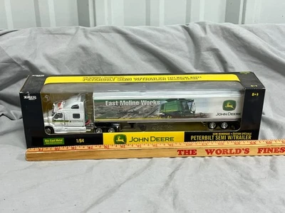 Peterbilt Semi Truck John Deere East MOLINE WORKS Combine 9660 Ertl 1:64 Diecast - Image 1 of 4